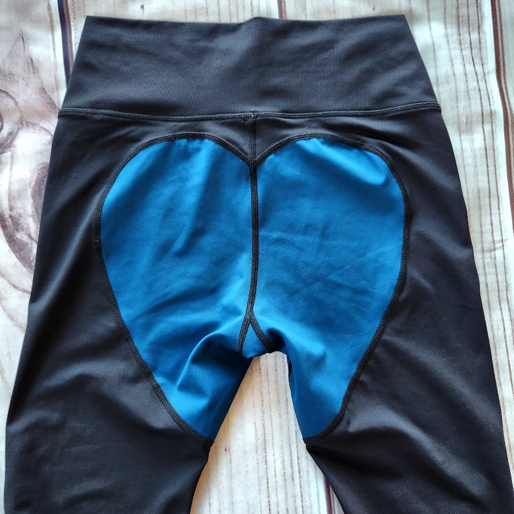Evree X Barbella “Bella Heart” Legging & Bra Set Black Blue | Women's Size M - Picture 13 of 16